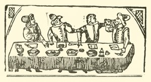 Ilustrace k The Roxburghe Ballads (dřevořez) od (after) English School