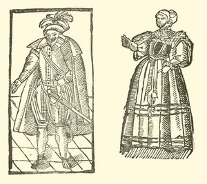 Ilustrace k The Roxburghe Ballads (dřevořez) od (after) English School