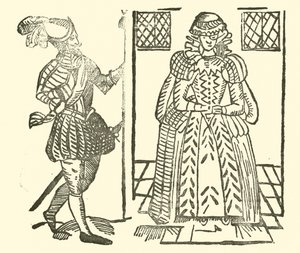Ilustrace k The Roxburghe Ballads (dřevořez) od (after) English School