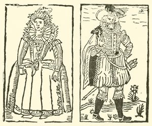 Ilustrace k The Roxburghe Ballads (dřevořez) od (after) English School
