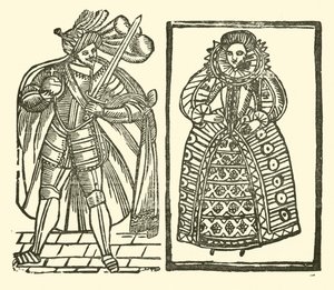 Ilustrace k The Roxburghe Ballads (dřevořez) od (after) English School