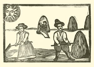 Ilustrace k The Roxburghe Ballads (dřevořez) od (after) English School