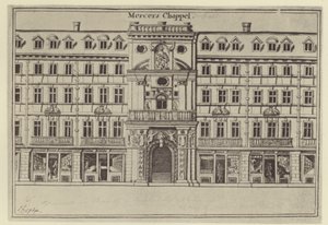 Mercersova kaple, c 1694 (litho) od (after) English School