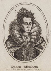 Queen Elizabeth I (rytina) od (after) English School