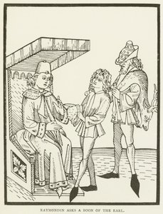 Raymondin žádá o dar hraběte (rytina) od (after) English School