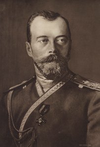 Nicholas II, ruský car (č/b foto) od (after) English photographer