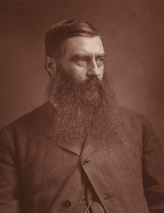 Portrét G. A. Hentyho (čb fotografie) od (after) English photographer