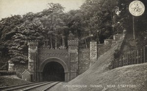 Shugborough Tunnel, poblíž Stafford (černobílá fotografie) od (after) English photographer