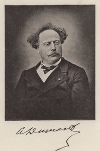 Alexandre Dumas mladší, francouzský romanopisec (černobílá fotografie) od (after) French Photographer