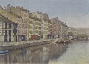 Bayonne, nábřeží Nive (barevné fotografie)