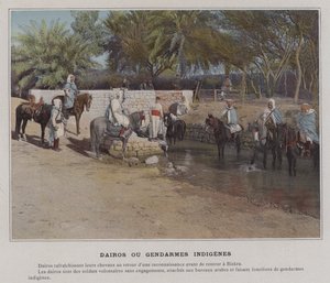 Dairos ou Gendarmes Indigenes (barevné foto) od (after) French Photographer