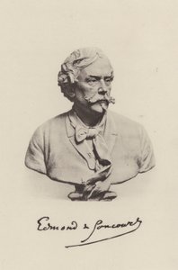 Edmond de Goncourt, francouzský romanopisec (černobílá fotografie) od (after) French Photographer