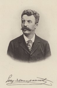 Guy de Maupassant, francouzský spisovatel povídek a romanopisec (černobílá fotografie) od (after) French Photographer