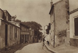 Rue Saint-Vincent (černobílá fotografie) od (after) French Photographer
