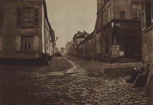 Rue du Cendrier, okres Saint-Marcel (černobílá fotografie) od (after) French Photographer