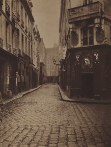 Rue du Four-Saint-Honore, roh rue de Vannes (černobílá fotografie) od (after) French Photographer