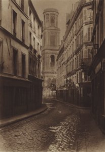Rue du Vieux-Colombier (černobílá fotografie) od (after) French Photographer