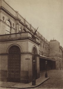 Stará opera v rue Le Peletier (černobílá fotografie) od (after) French Photographer