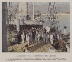 The Vaguemestre, Distribuce dopisů (barevné foto) od (after) French Photographer