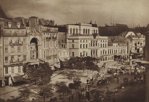 Divadla "Boulevard du Crime" (černobílá fotografie)
