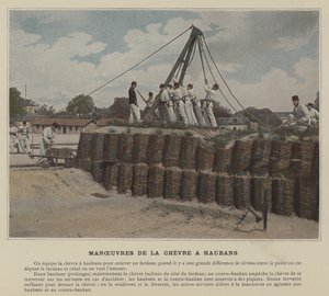 Manévry Chevre a Aubans (barevné foto) od (after) French Photographer