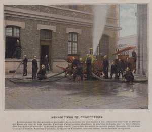Mechanika a řidiči (barevné foto) od (after) French Photographer
