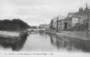 Metz: Pont Moreau (čb fotografie) od (after) French Photographer