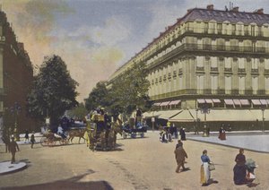 Paříž, Les Boulevards (barevné foto) od (after) French Photographer