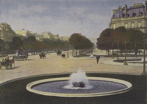 Paříž, Rond-Point des Champs-Elysees (barevné foto) od (after) French Photographer
