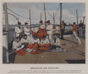 Reparation des Pavillons (barevné foto) od (after) French Photographer