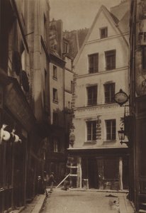 Rue Pirouette a Rue Mondetour (černobílá fotografie) od (after) French Photographer