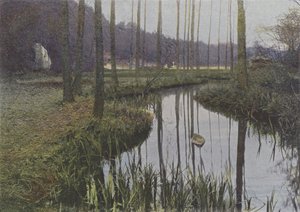 Vaux de Cernay, Le Ruisseau (barevné foto) od (after) French Photographer
