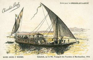 Dahabieh na Nilu, přeprava turistů a zboží od (after) French School