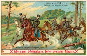 Lutzowova divoká honička. (chromolitho) od (after) German School