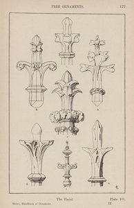 Ornament: Volné ornamenty, Závěrečná část (rytina) od (after) German School