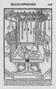 Kniha Cirurgia od Hieronyma Brunschwiga (litho) od (after) German School