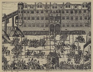 Turnaj na oslavu křtin Zikmunda, syna Jana Jiřího, braniborského kurfiřta, na zámku Colln od (after) German School