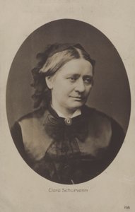 Clara Schumannová, německá klavíristka a skladatelka (čb fotografie) od (after) German photographer