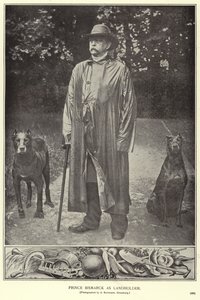Princ Bismarck jako statkář (černobílá fotografie) od (after) German photographer