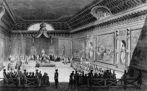 První z francouzské revoluce: Shromáždění významných osobností konané ve Versailles 22. února