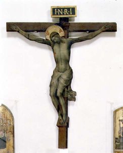 Krucifix (tempera na dřevě)