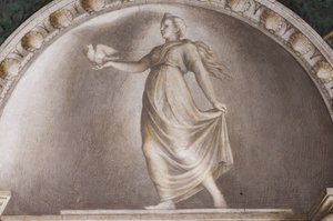 Diana Lucifera, detail lunet