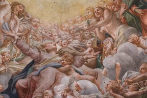 Panna mezi Adamem a Evou, detail 3660852 od (c.1489 1534) Correggio