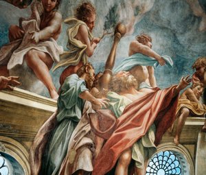 Apoštol, detail z Nanebevzetí Panny Marie od (c.1489 1534) Correggio