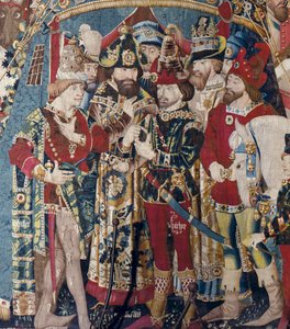 Trojská válka: Achillův stan, kolem roku 1470 (tapisérie)