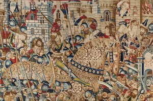The Trojan War: The Destruction of Troy, c.1470 (tapisérie)
