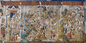 Trojská válka: Znásilnění Heleny, kolem roku 1470 (tapisérie)