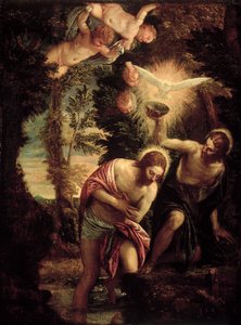 Křest Kristův od Paolo Veronese