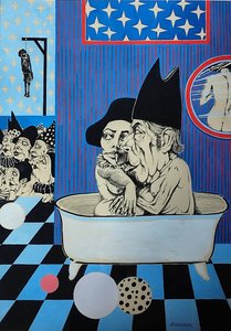 G. C. Riccardi, Bez názvu, asi 1972-1976, tuš na papíře, 40x50, Itálie.