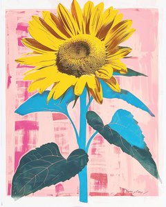Slunečnice na plátně : botanická inspirace Henri Matisse, nástěnné umělecké výtisky od F. Abderrahim